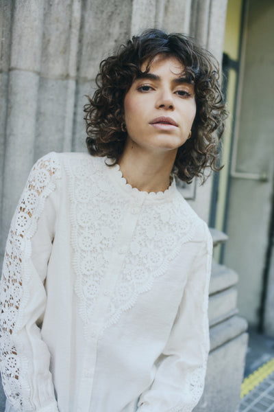 Fransa Blondie Lace Blouse