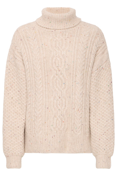 Fransa Ellea Cable Rollneck Jumper