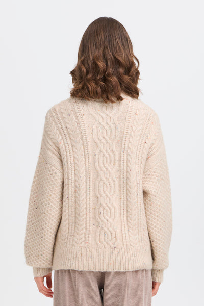 Fransa Ellea Cable Rollneck Jumper