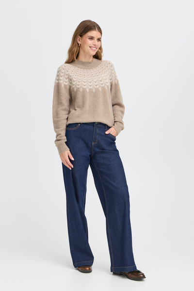Fransa Isabella Fairisle Pattern Jumper