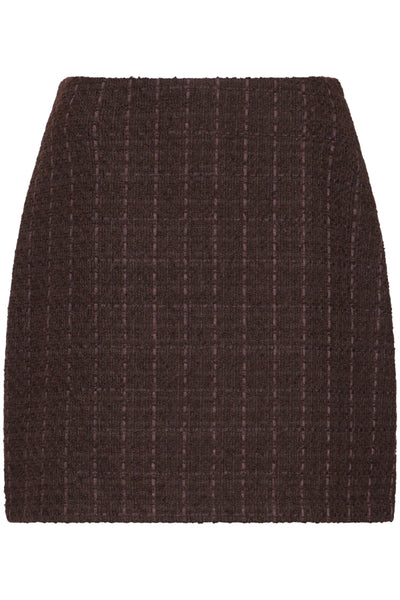 Fransa Odette Self Check Tweed Skirt
