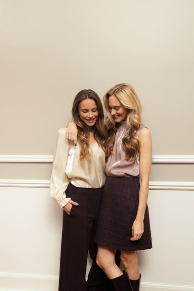 Fransa Odette Self Check Tweed Skirt