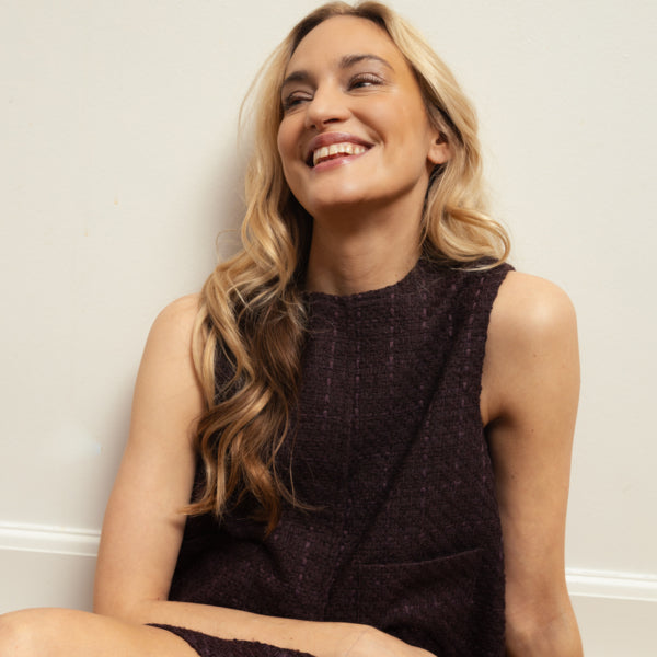 Fransa Odette Self Check Tweed Skirt