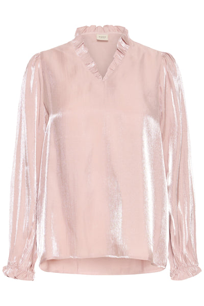 Fransa Yolanda V-Neck Shimmer Blouse