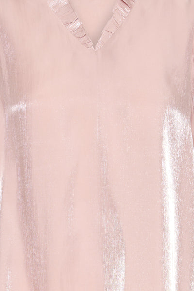 Fransa Yolanda V-Neck Shimmer Blouse