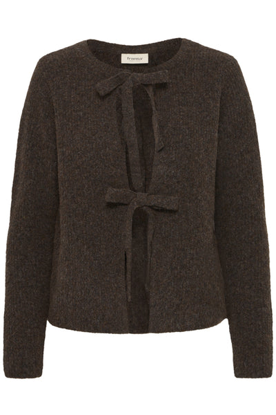 Fransa Rosanna Bow Tie Front Cardigan