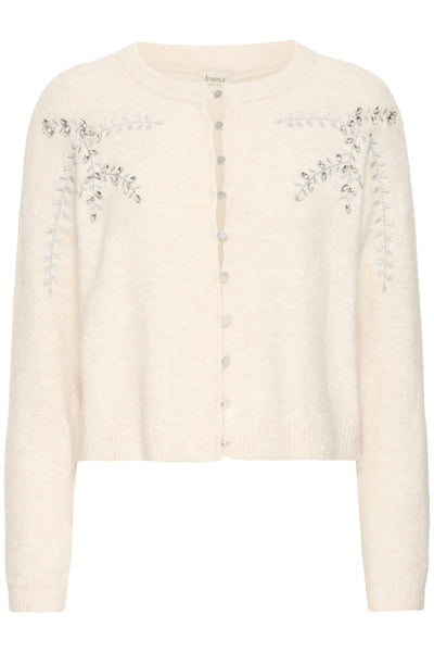 Fransa Kenda Floral Embellished Cardigan