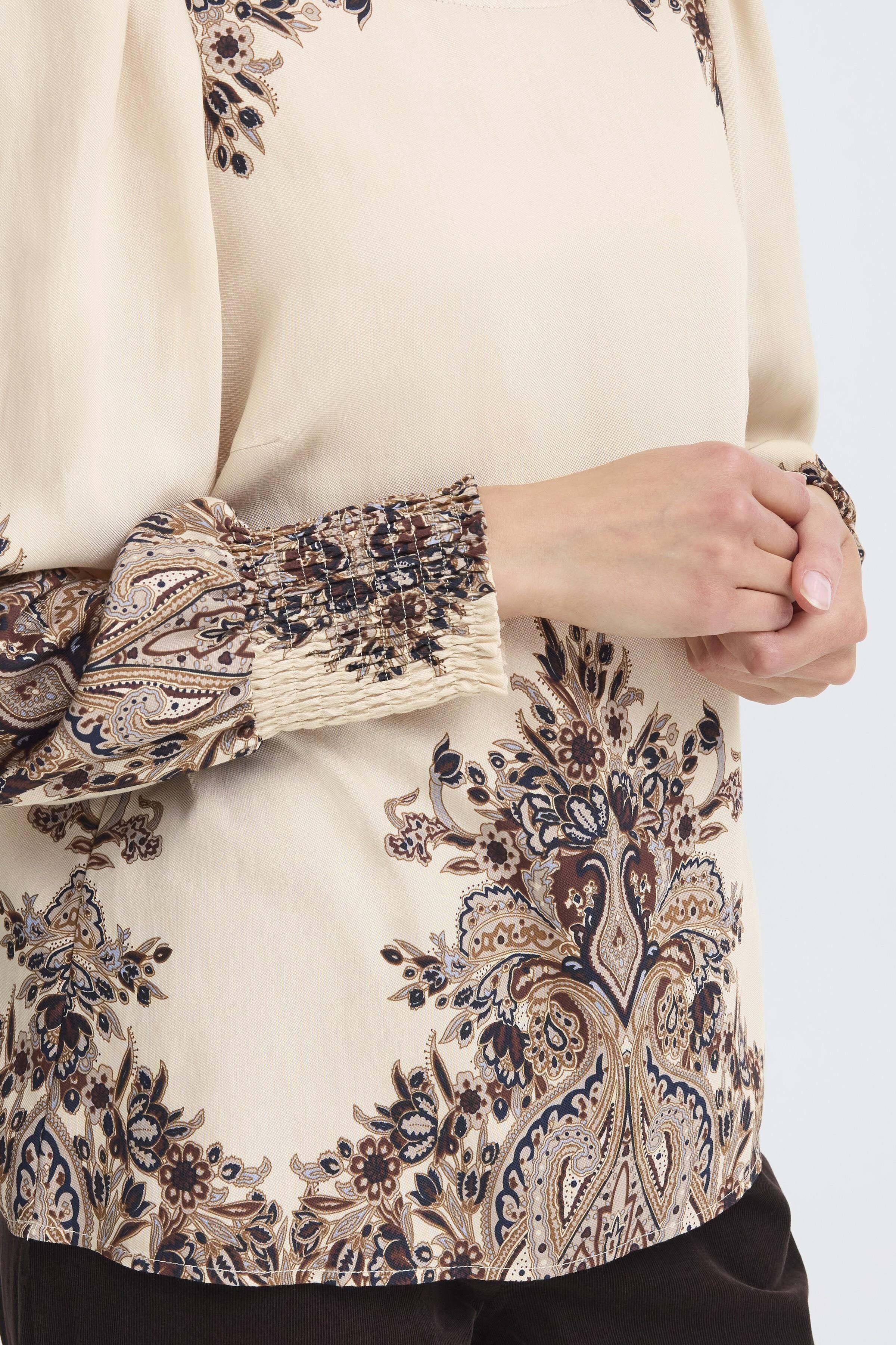 Fransa Adara Paisley Trim Blouse