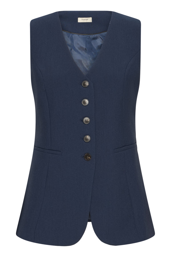 Fransa Abigail Button Up Tailored Waistcoat