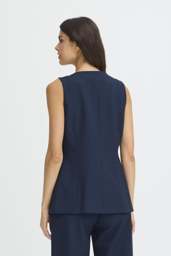 Fransa Abigail Button Up Tailored Waistcoat