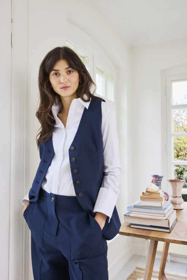Fransa Abigail Button Up Tailored Waistcoat