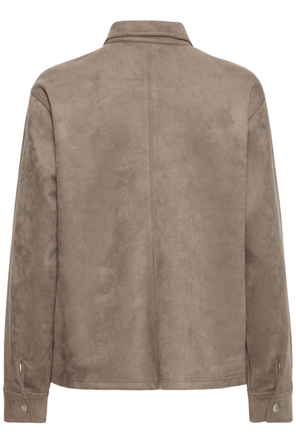 Fransa Suella Faux Suede Shirt