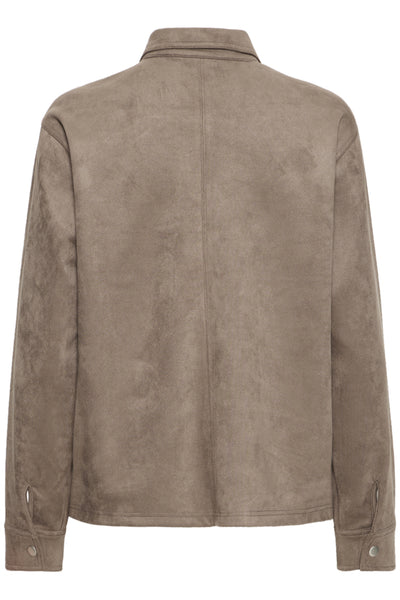 Fransa Suella Faux Suede Shirt