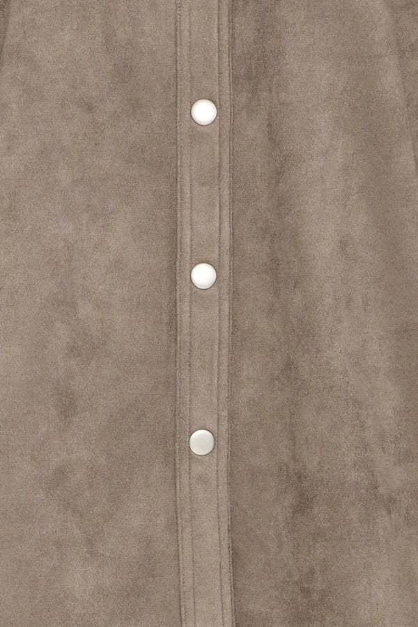 Fransa Suella Faux Suede Shirt