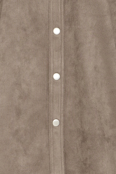 Fransa Suella Faux Suede Shirt