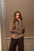 Fransa Suella Faux Suede Shirt