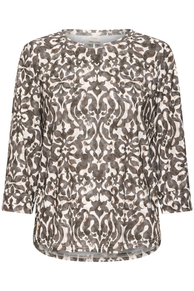 Fransa Seen Floral Pattern Top