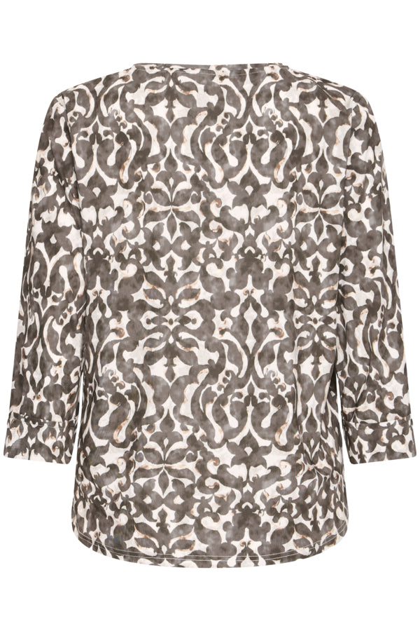 Fransa Seen Floral Pattern Top