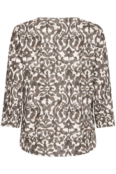 Fransa Seen Floral Pattern Top