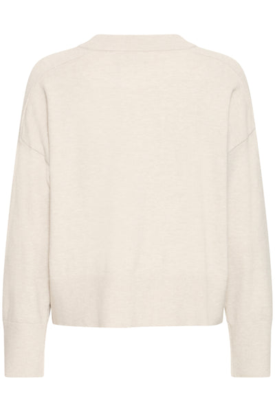 Fransa Melani Heart Motif Jumper - Pale Pink