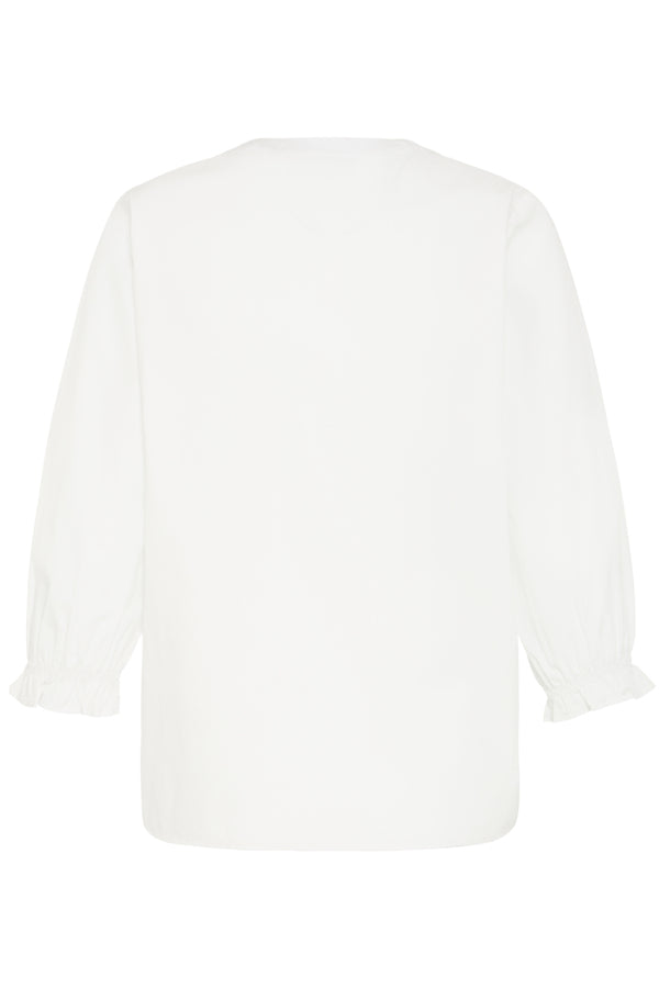 Fransa Obbie Broderie Anglaise Applique Floral Blouse