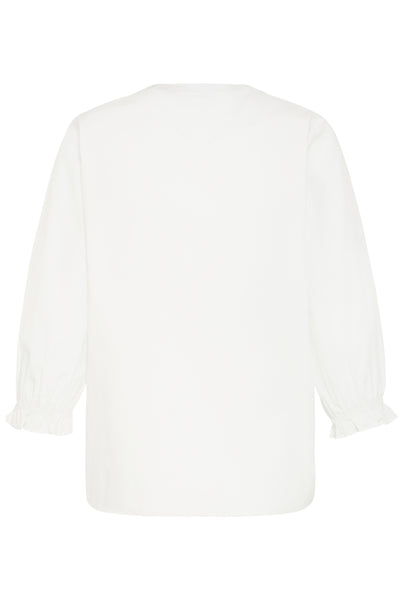 Fransa Obbie Broderie Anglaise Applique Floral Blouse