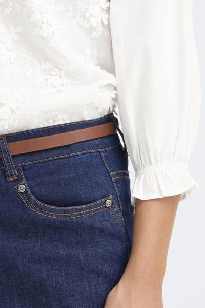 Fransa Obbie Broderie Anglaise Applique Floral Blouse