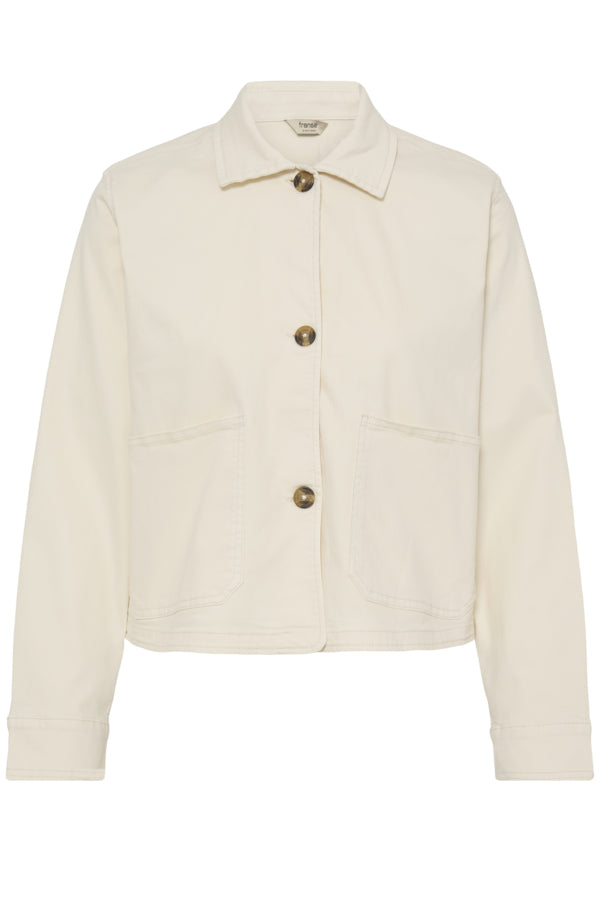 Fransa Twill Button Front Pocket Jacket