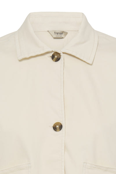 Fransa Twill Button Front Pocket Jacket