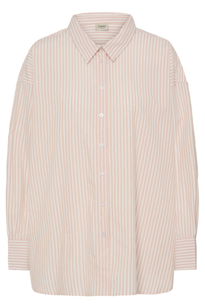 Fransa Za Soft Pink Stripe Shirt