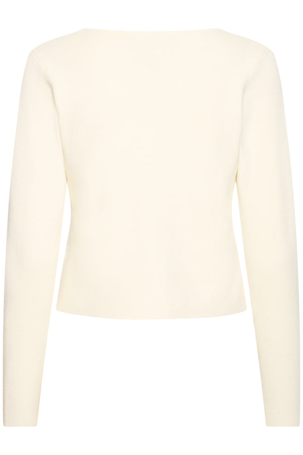 Fransa Novella Gold Button Asymmetric Cardigan