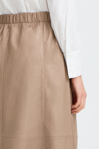 Fransa Lex Leather Midi Skirt