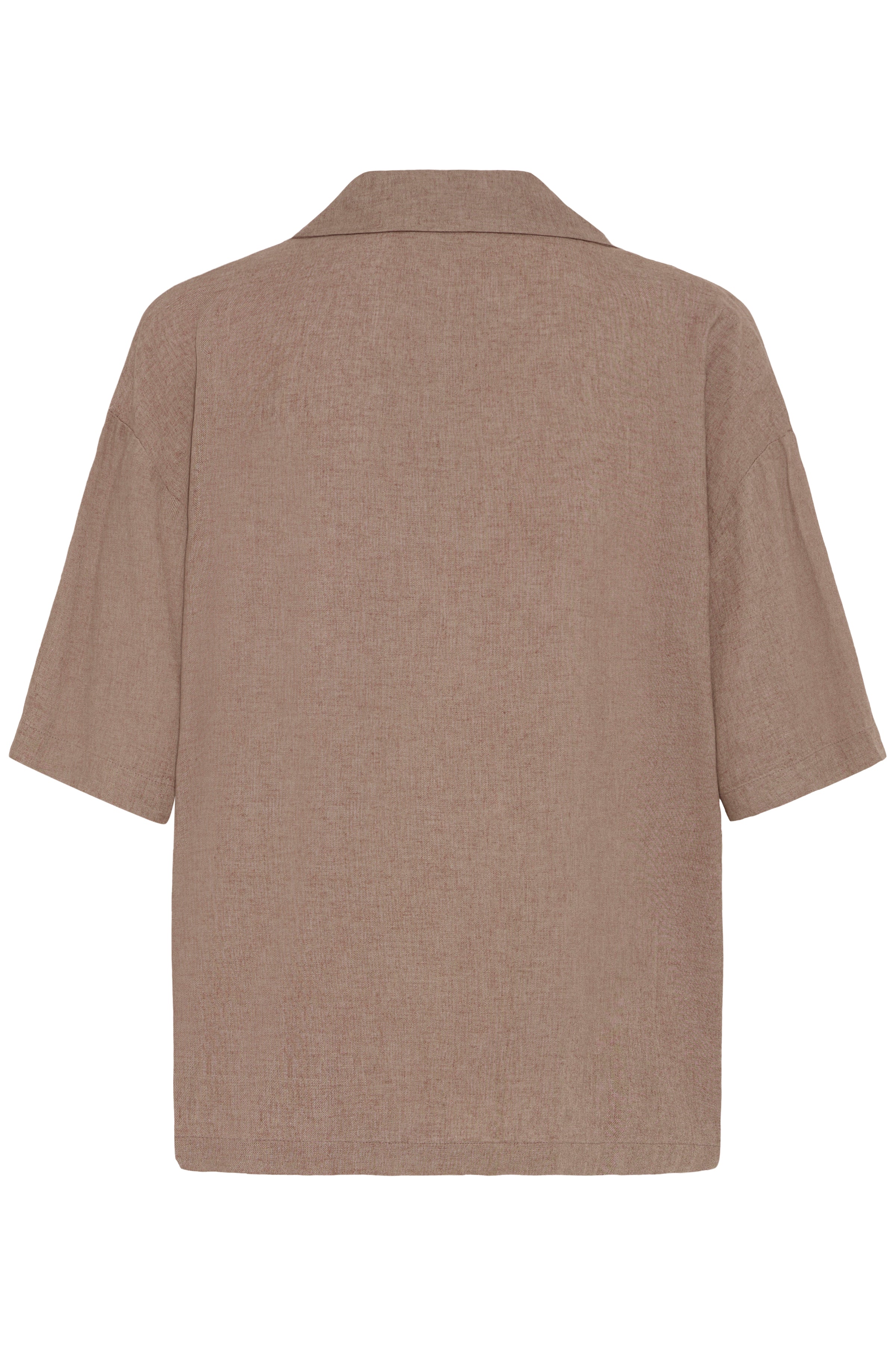 Fransa Jett Soft Linen Blend Button Front Shirt