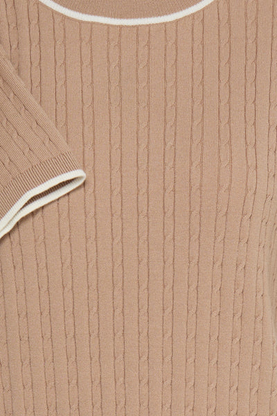 Fransa Lauren Contrast Edge Pullover