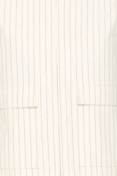 Fransa Inez Boxy Pinstripe Zip Jacket