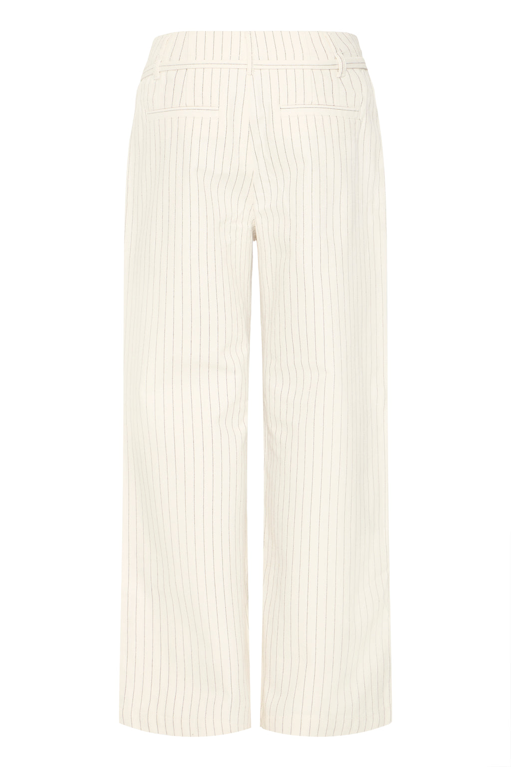 Fransa Inez Pinstripe Wide Leg Tie Waist Trousers