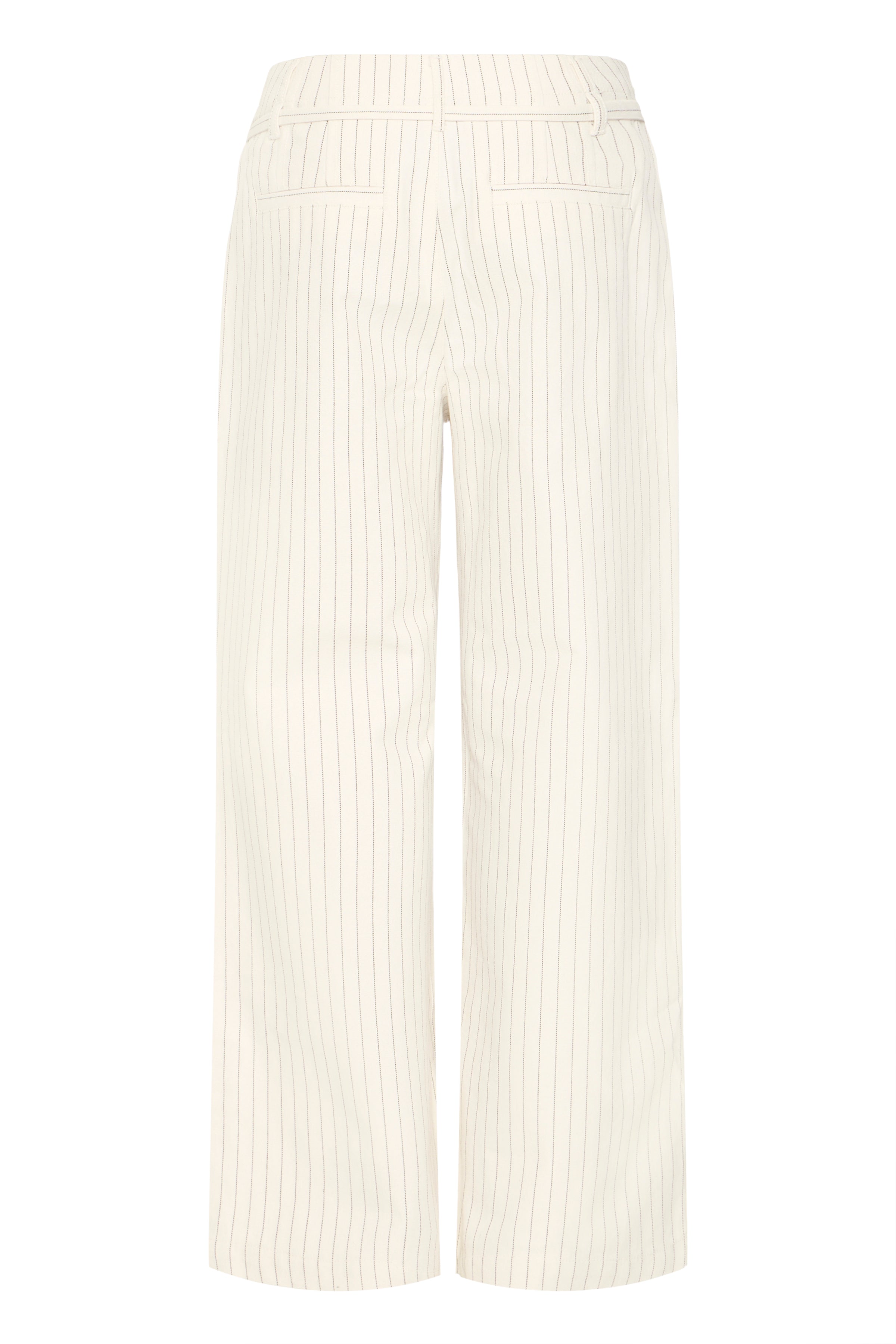 Fransa Inez Pinstripe Wide Leg Tie Waist Trousers