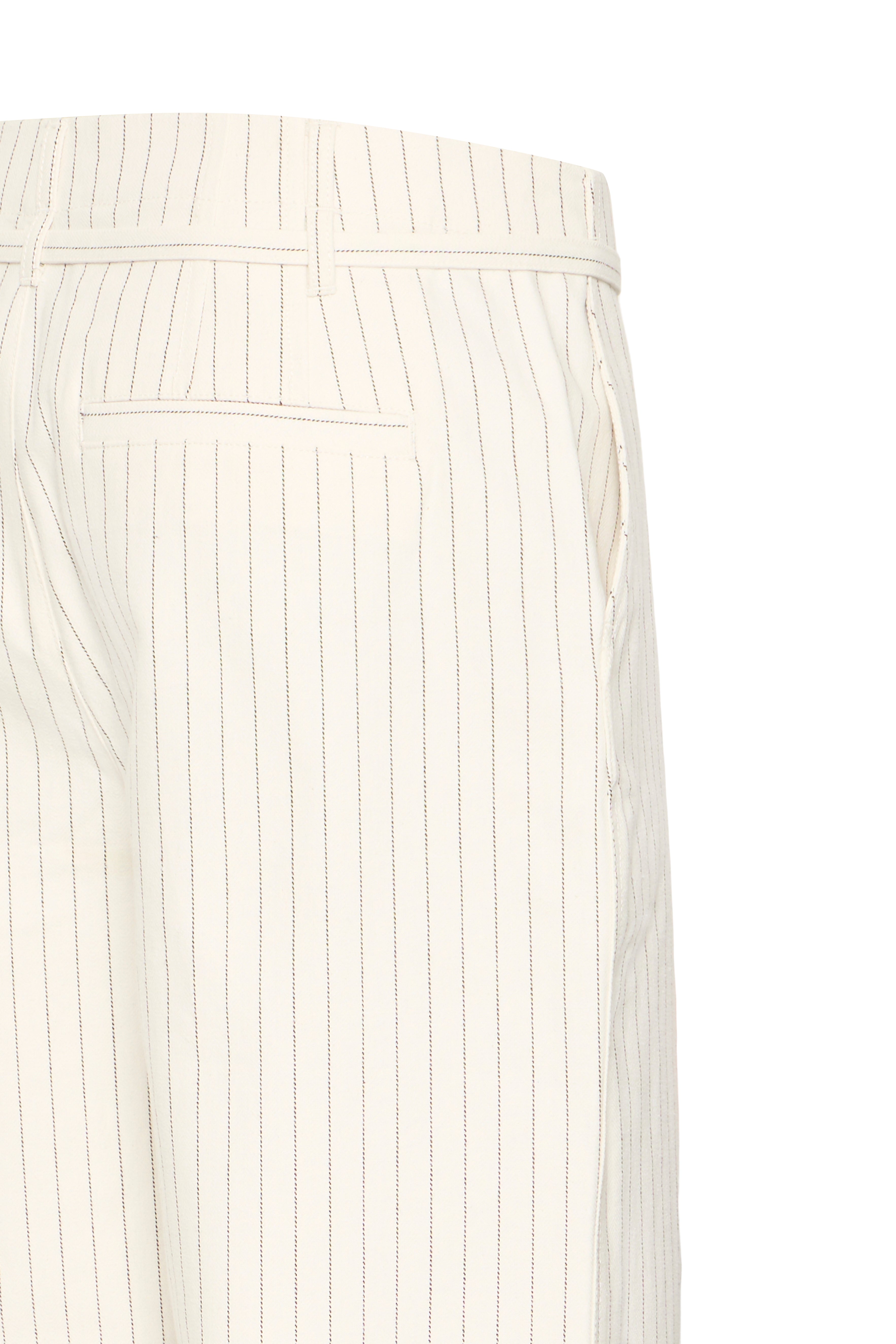 Fransa Inez Pinstripe Wide Leg Tie Waist Trousers