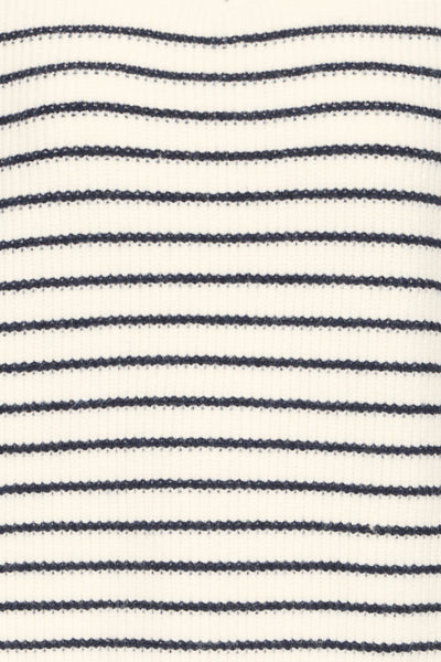 Fransa Vinna 1/4 Zip Stripe Sleeveless Knit