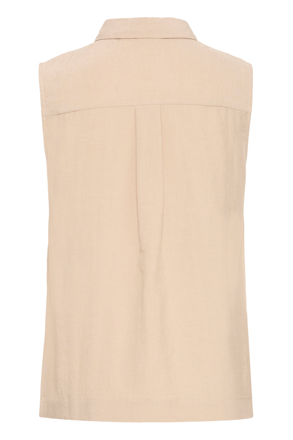 Fransa Adah Pintuck Pleated Sleeveless Blouse