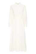 Fransa Glinda Broderie Anglaise Midi Shirt Dress
