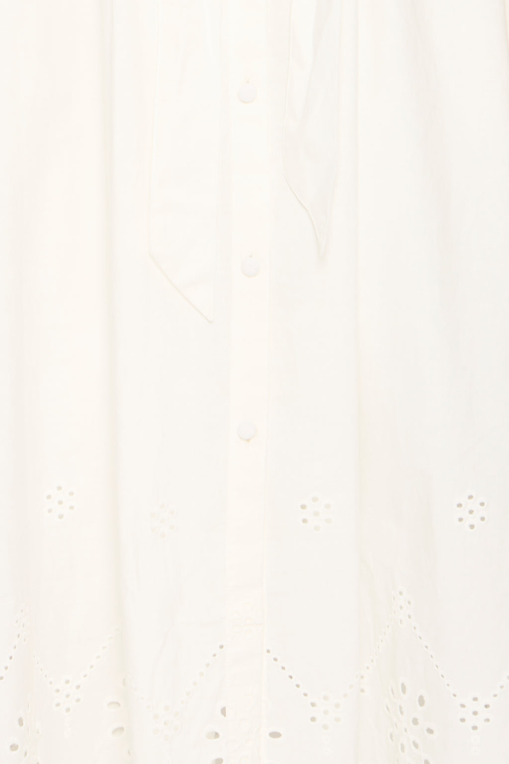 Fransa Glinda Broderie Anglaise Midi Shirt Dress