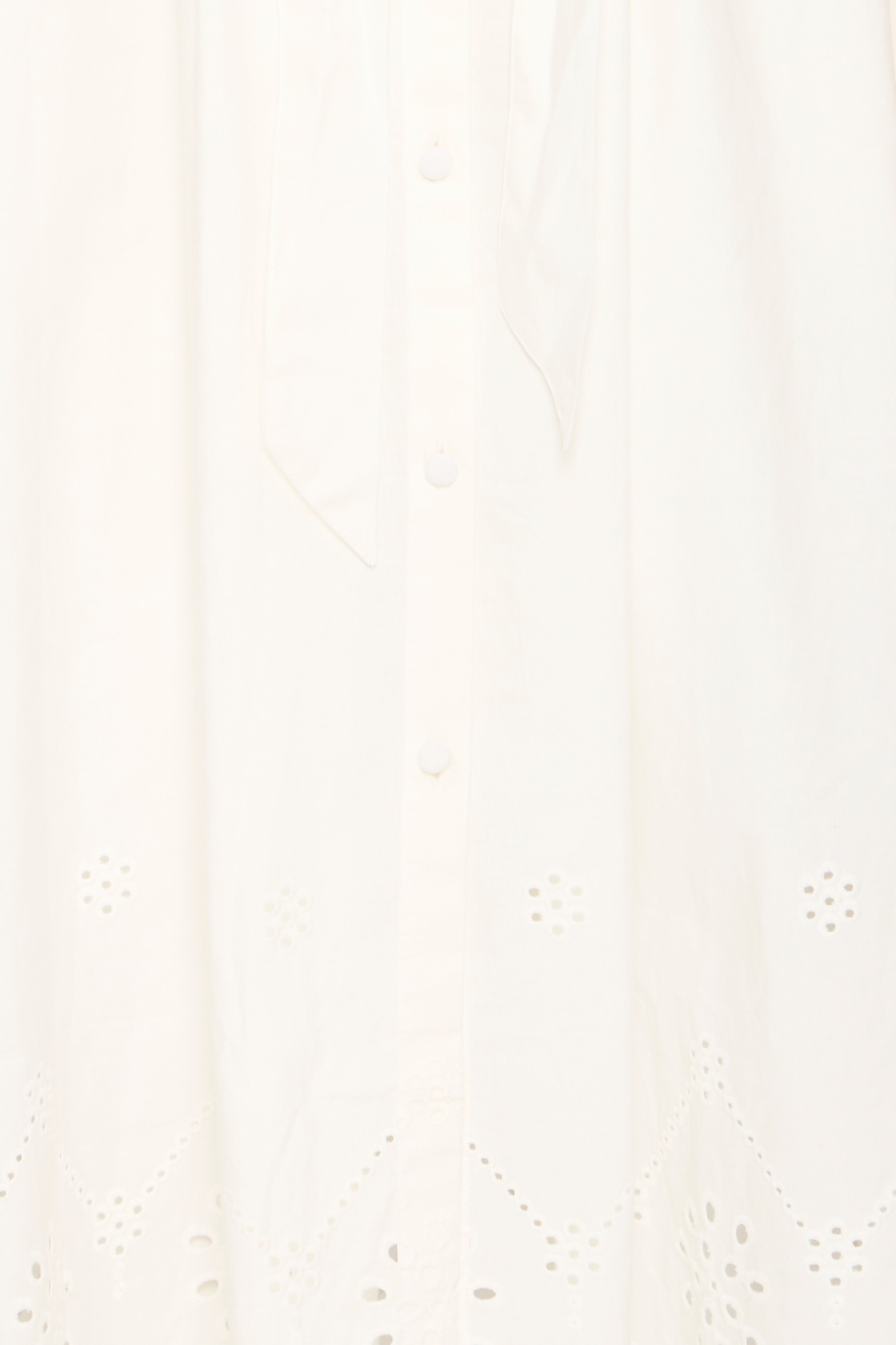 Fransa Glinda Broderie Anglaise Midi Shirt Dress