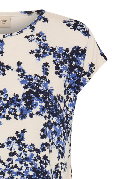 Fransa Amy Floral Pattern T-Shirt