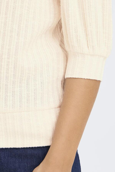 Fransa Damia Ribbed Knit T-Shirt