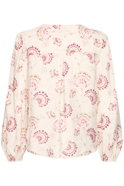 Fransa Kalia Floral Print V-Neck Blouse