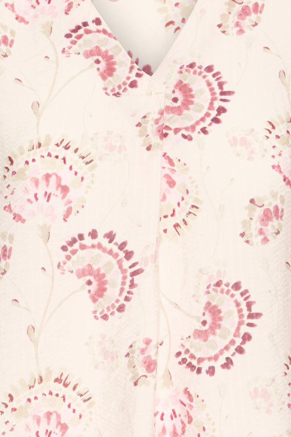 Fransa Kalia Floral Print V-Neck Blouse