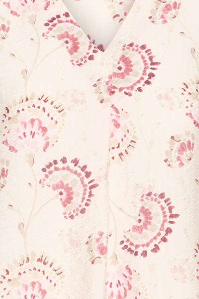 Fransa Kalia Floral Print V-Neck Blouse