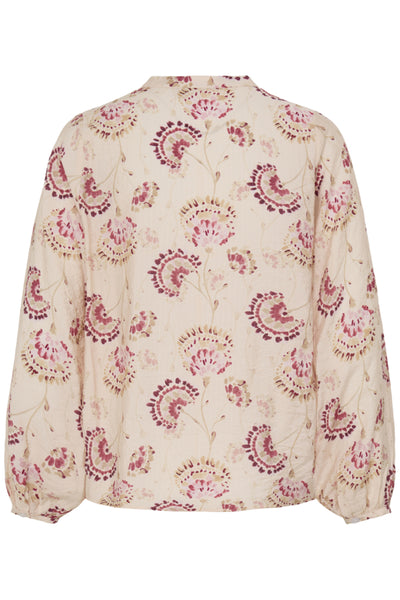 Fransa Kalia Floral Print Button Front Shirt