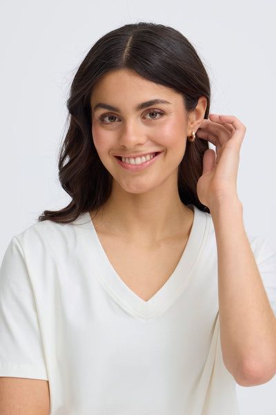 Fransa Feba V Neck T-Shirt